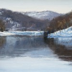 John Menck - "Snow on Radnor Lake", 9x12, price 800 SOLD John Menck - "Snow on Radnor Lake", 9x12, $800