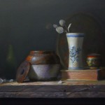 Michael Ranucci - "Stillife with Beanpot, Book and Vase", 16x20, price 2500 Michael Ranucci - "Stillife with Beanpot, Book and Vase", 16x20, $2500